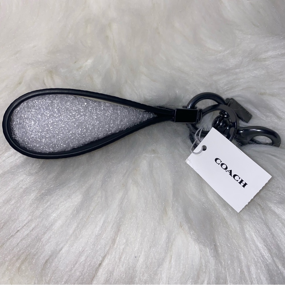 Coach Loop Key Fob In Signature Canvas New - Picture 6 of 8